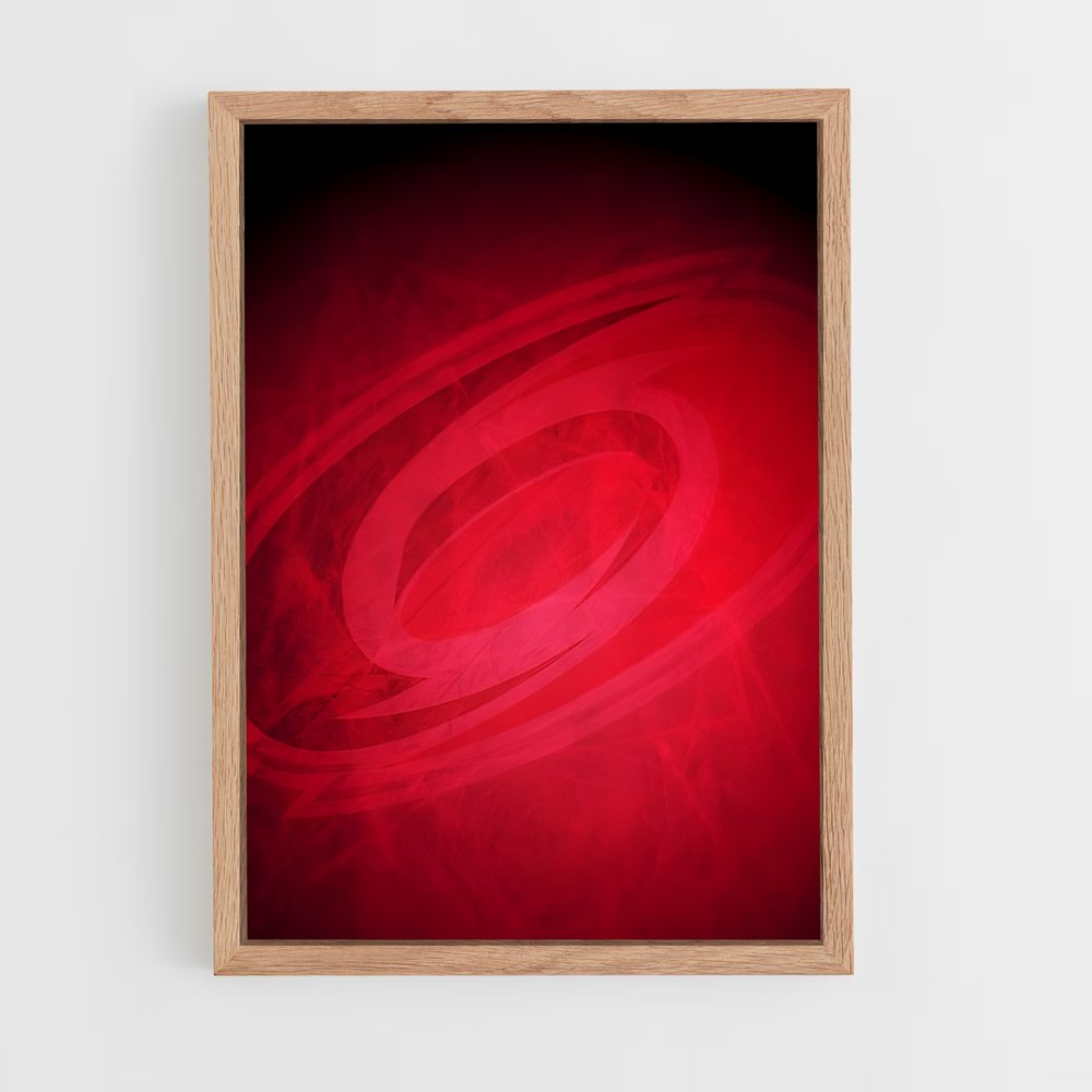 Poster Tourbillon Rouge – affiche Hockey sur glace (vue 4)